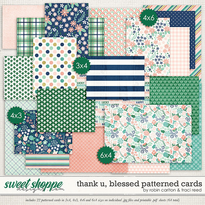 Thank U, Blessed Patterned Cards