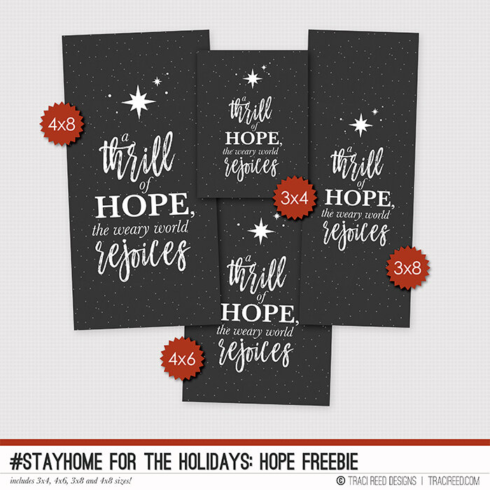 #StayHome for the Holidays - Hope Freebie