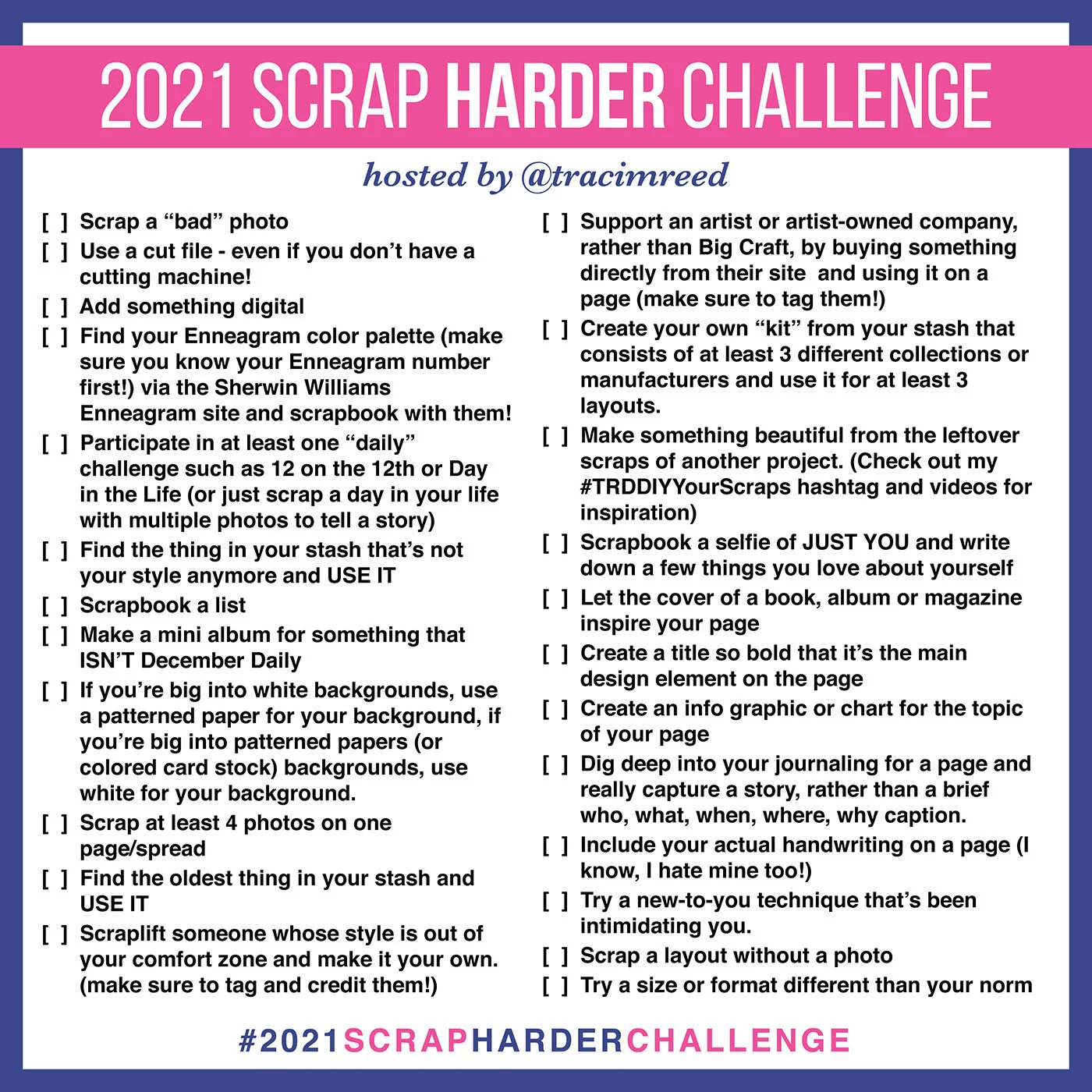 Introducing the 2021 Scrap Harder Challenge!