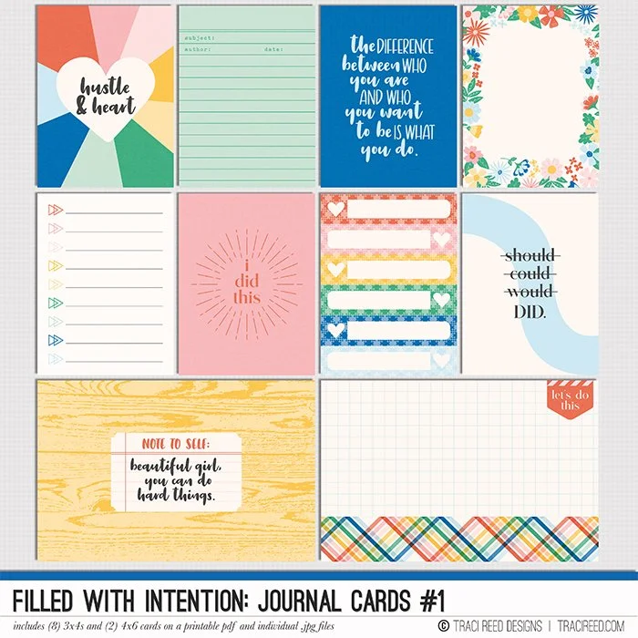 Filled With Intention Journal Cards #1