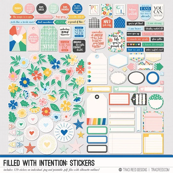 Filled With Intention Stickers