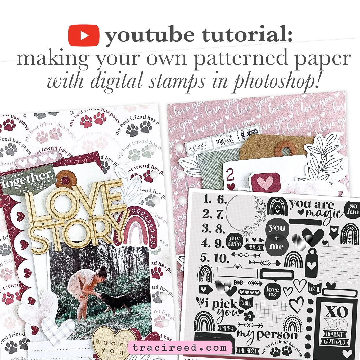 Tutorial: Making your Own Patterned Paper in Photoshop with Digital Stamps!