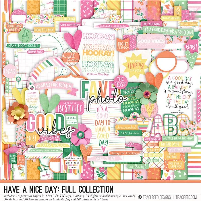 $5 Sampler - 2020 Freebie Collection by Traci Reed Designs: Have A Nice Day!