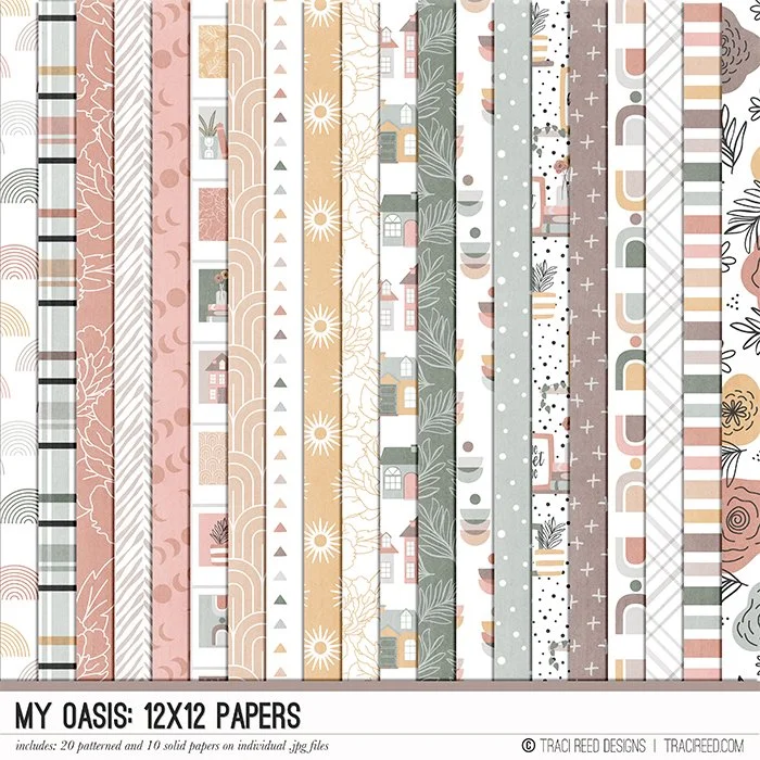 My Oasis 12x12 Papers