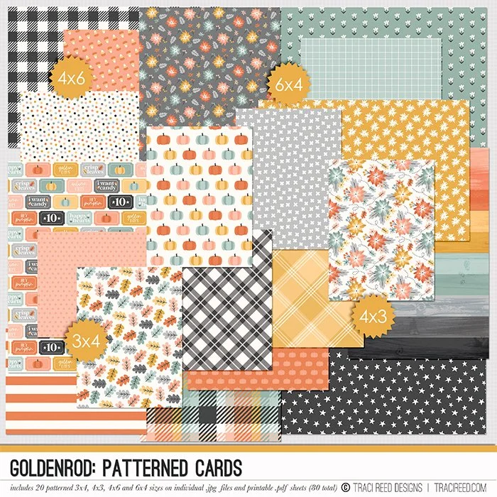 Goldenrod Patterned Cards