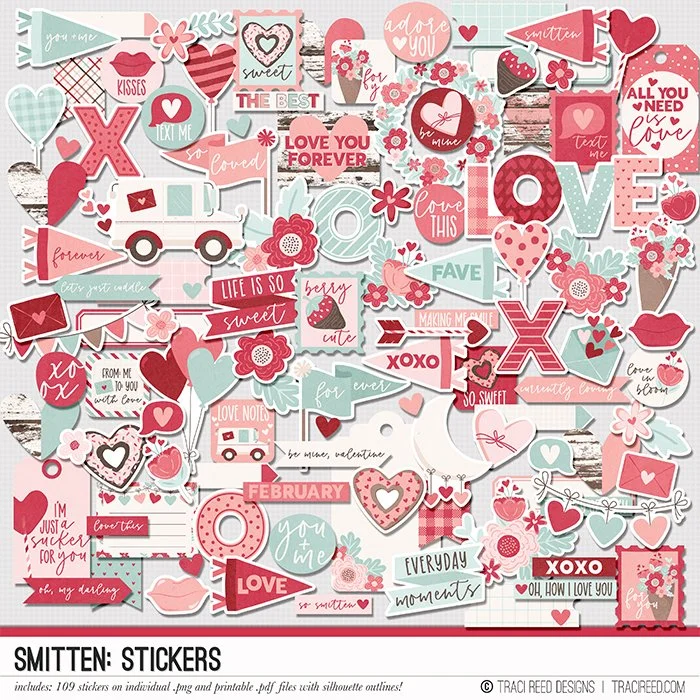 Smitten Stickers