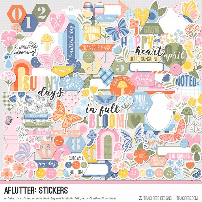 Aflutter Stickers