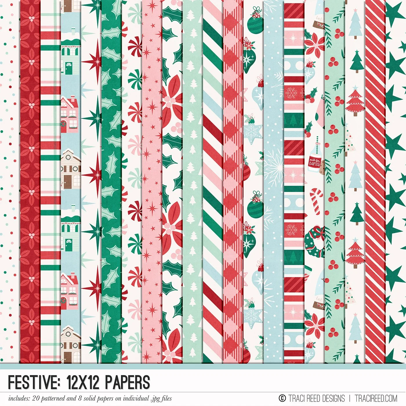Festive 12x12 Papers