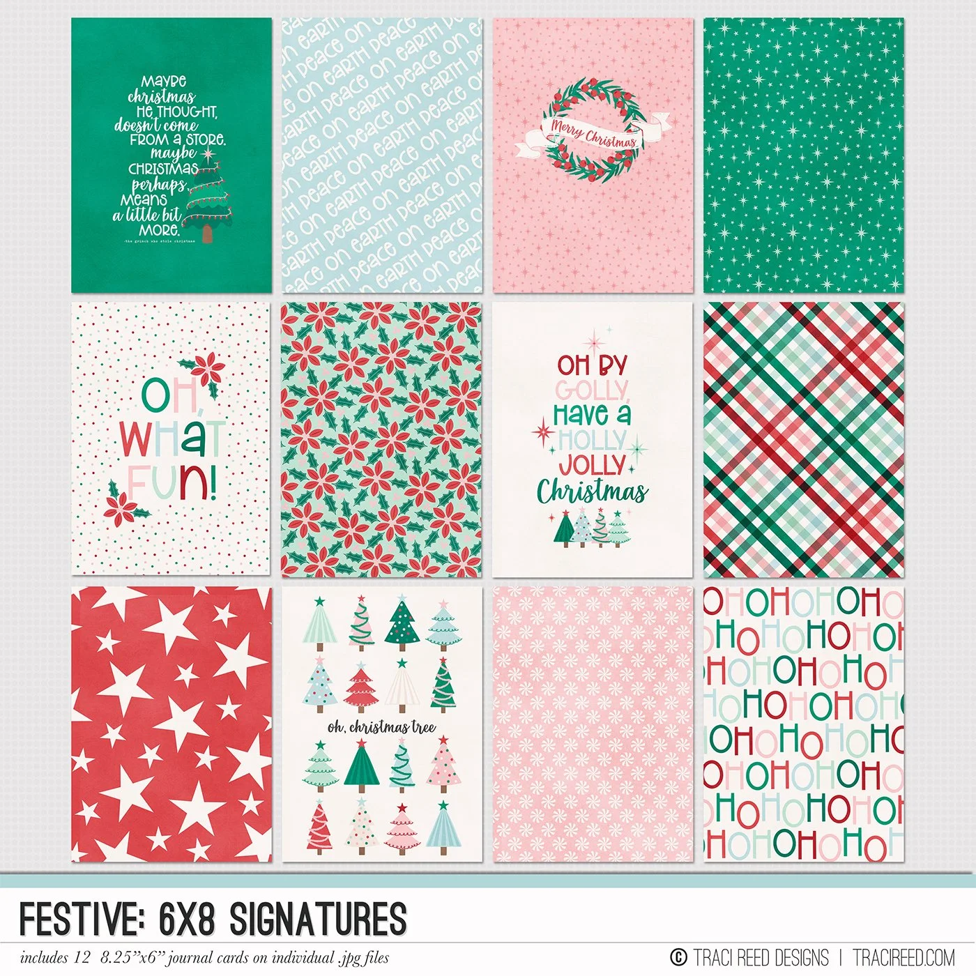 Festive 6x8 Signatures