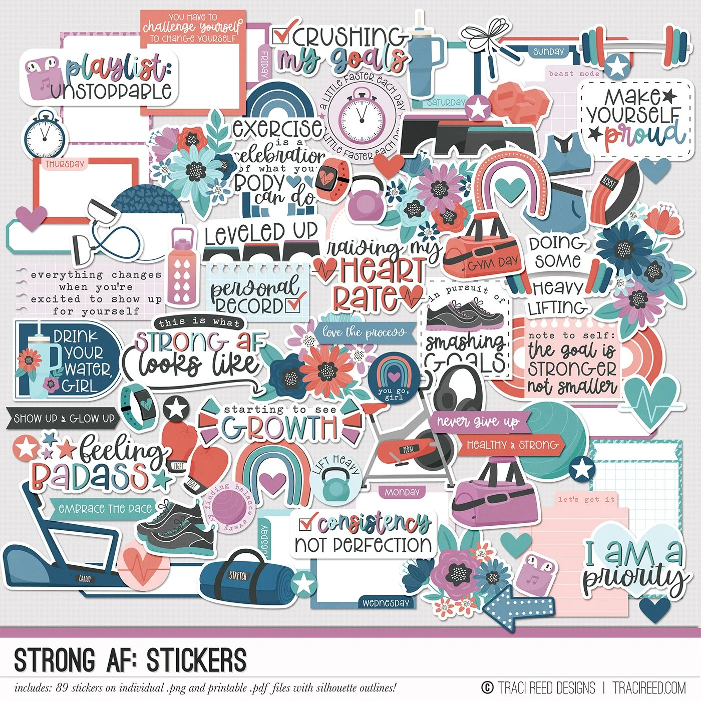 Strong AF Stickers