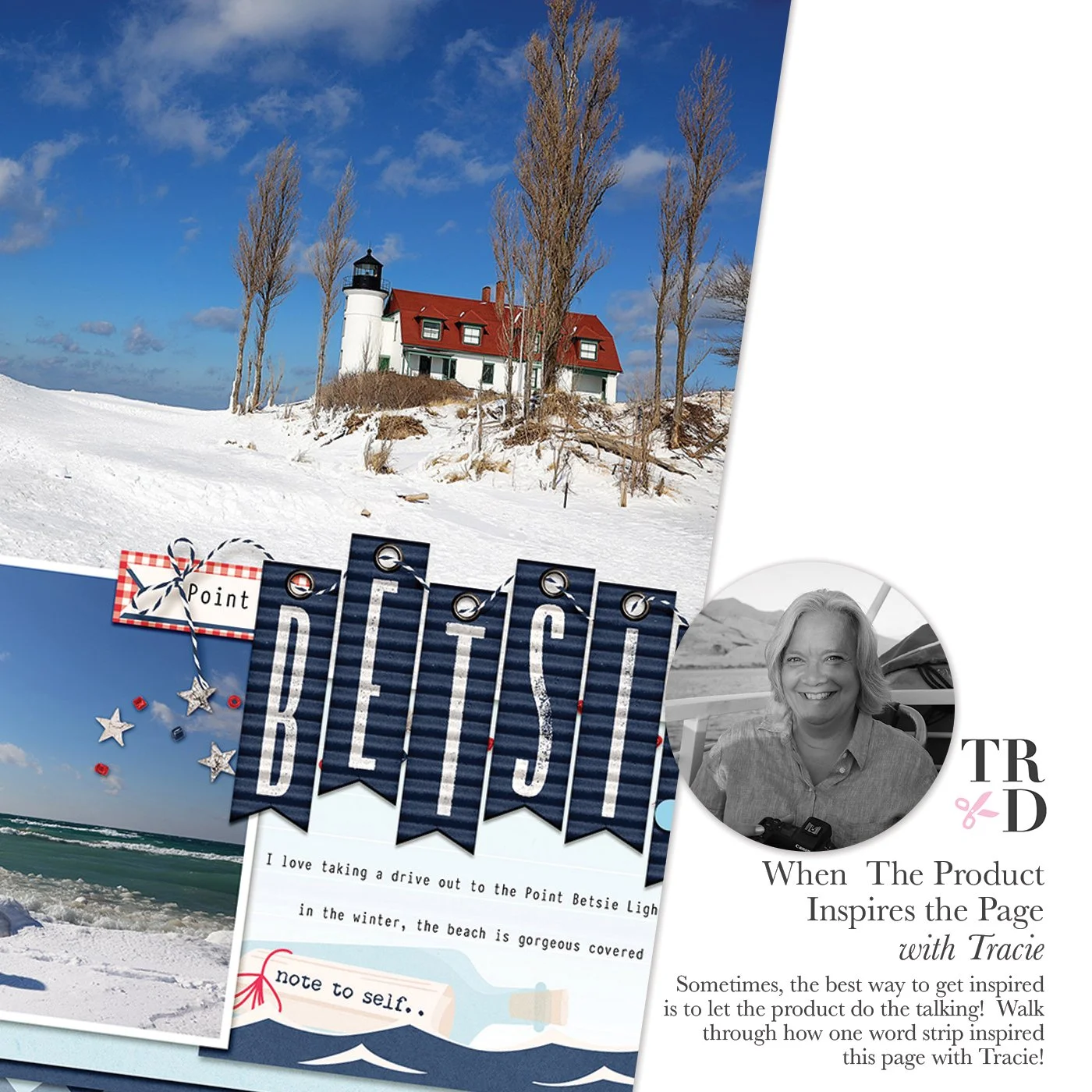Letting the Collection Guide Your Page with Tracie