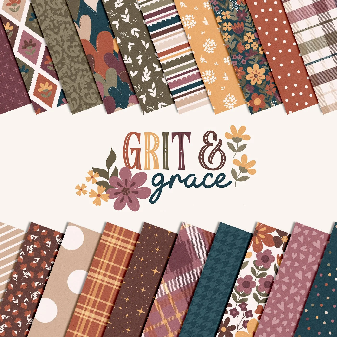 Introducing the Grit &amp; Grace Digital and Printable Scrapbook Collection by Traci Reed