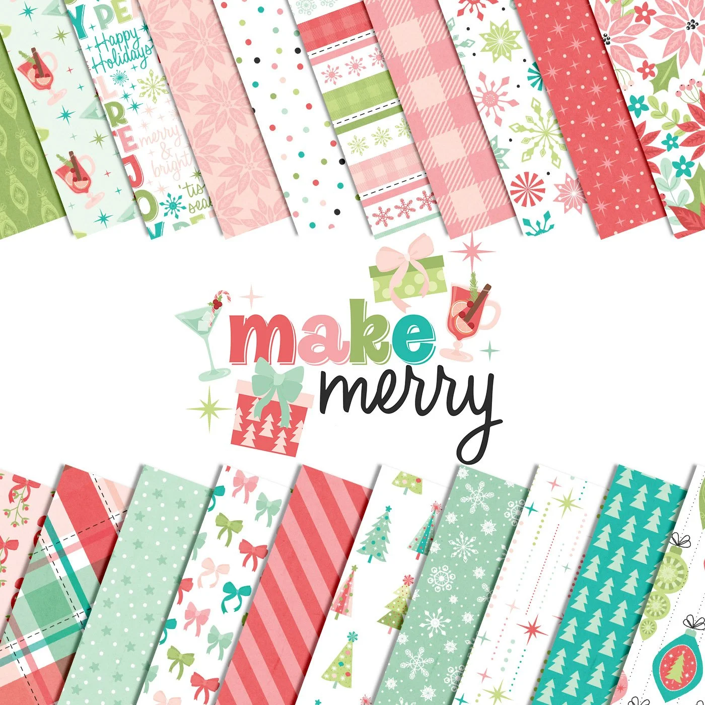 Introducing the Make Merry Digital and Printable Scrapbook Collection by Traci Reed