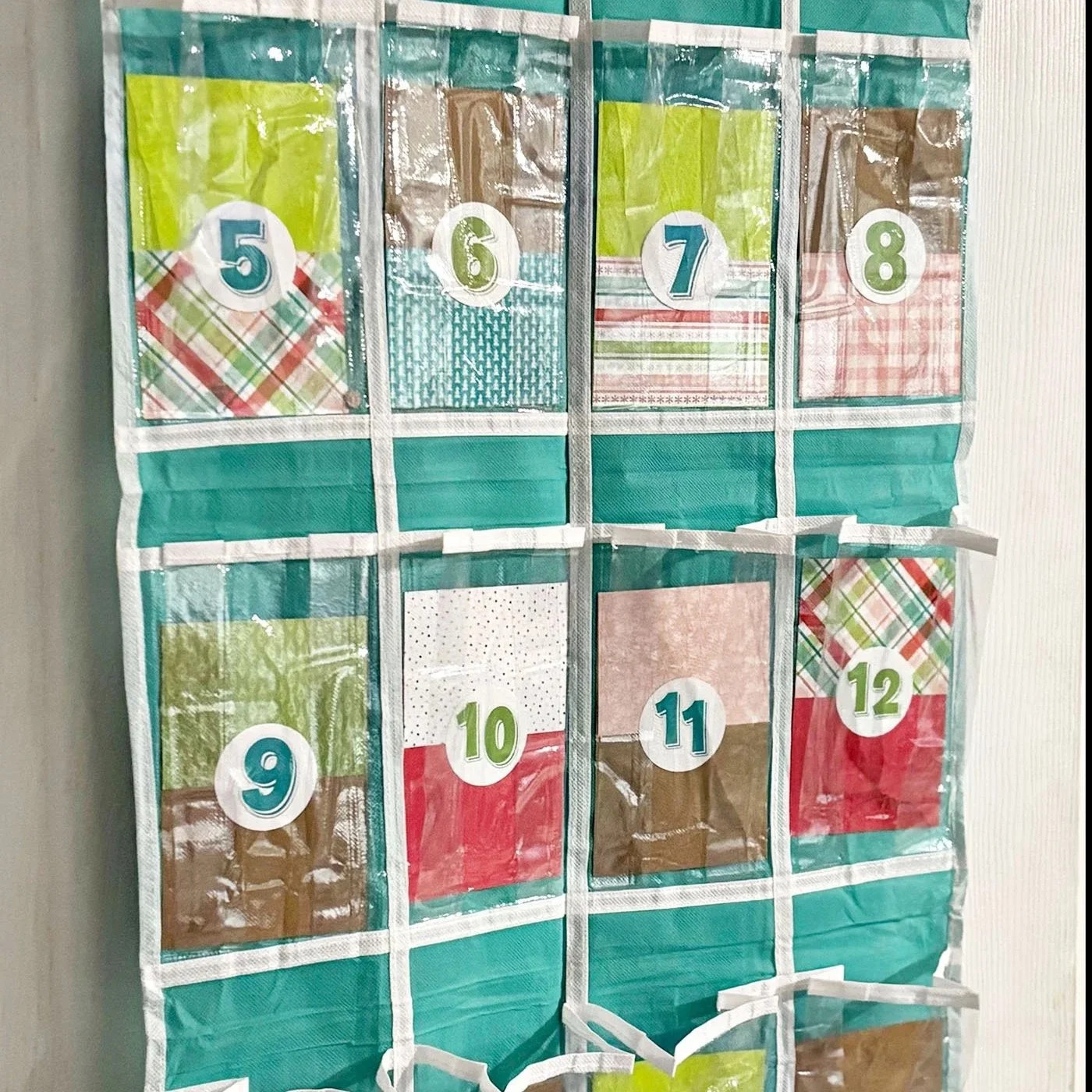 Make Your Own Holiday Advent Calendar using a Shoe Organizer with Allie!