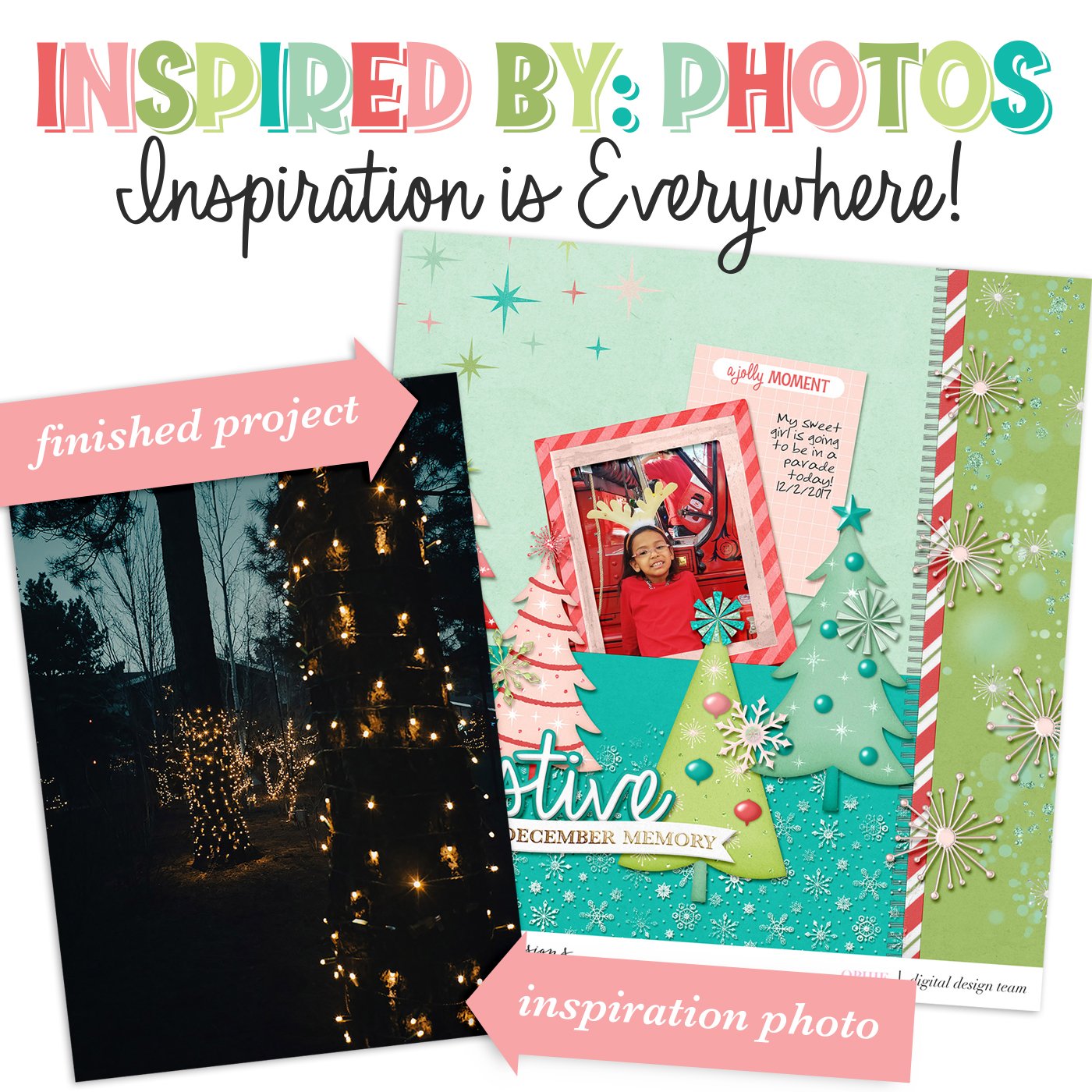 Letting a Holiday Photo Inspire Your Page Design with Ophie