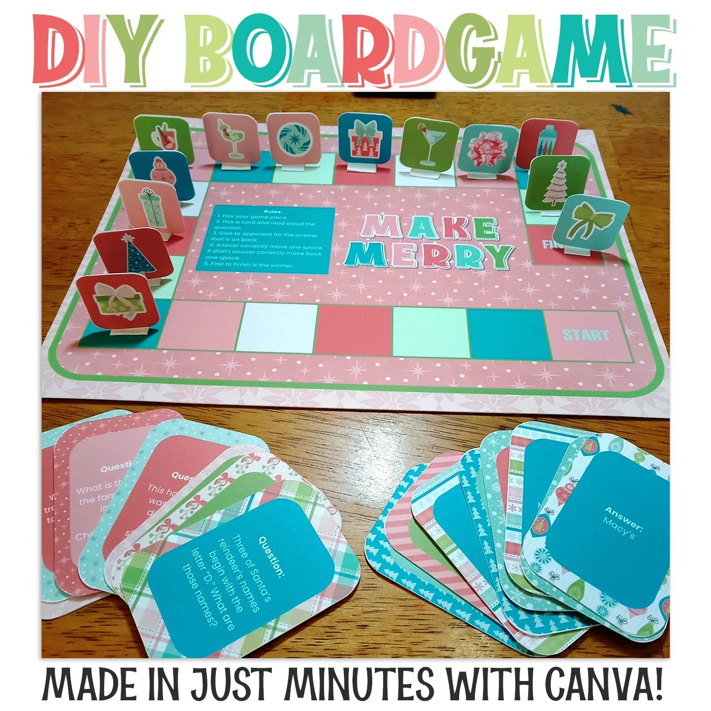 Create a Your Own Make Merry Board Game in Canva with Laura