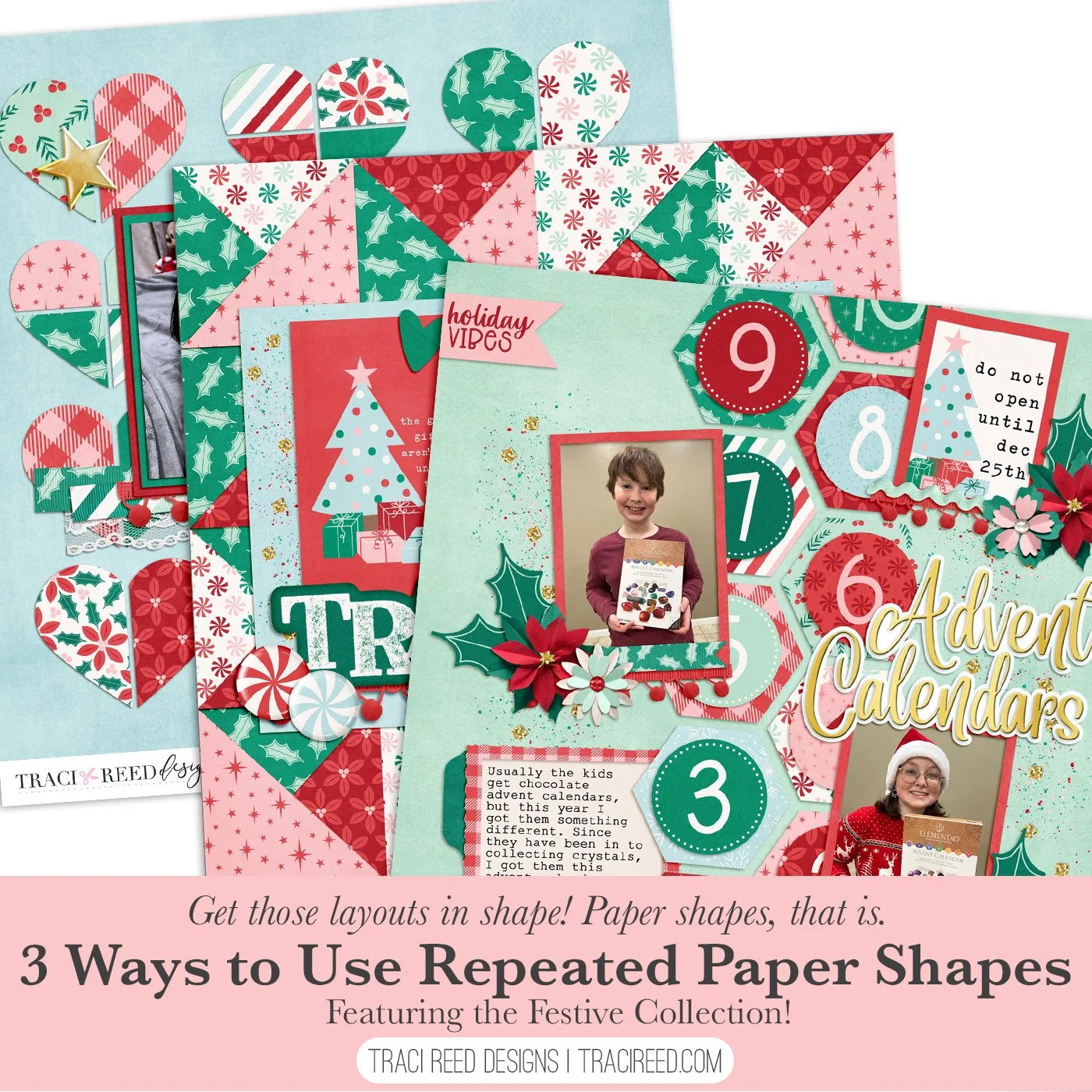 Creating with Festive Paper Shapes with Amy