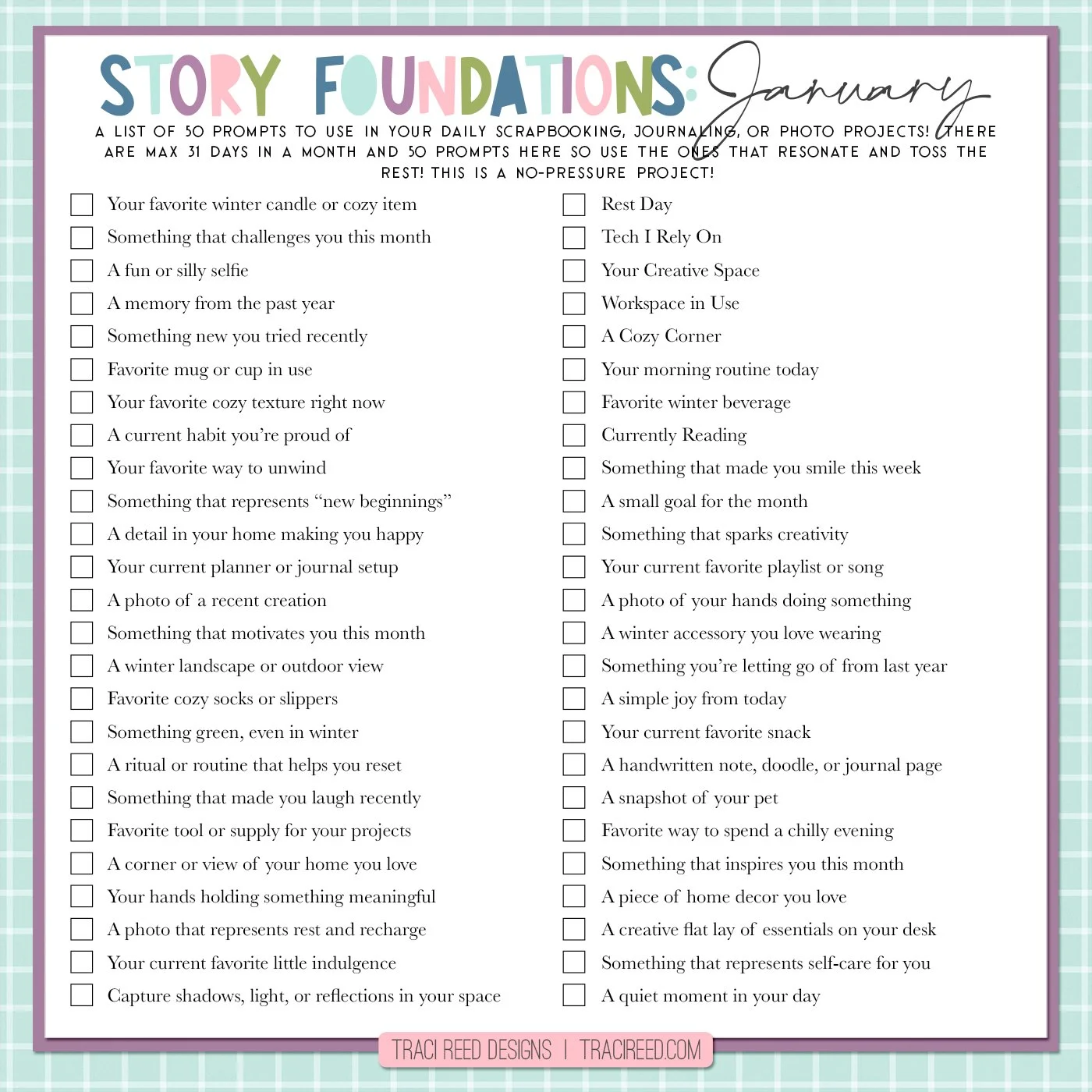 Refresh Your Memory Keeping in January with these 50 Story Prompts!