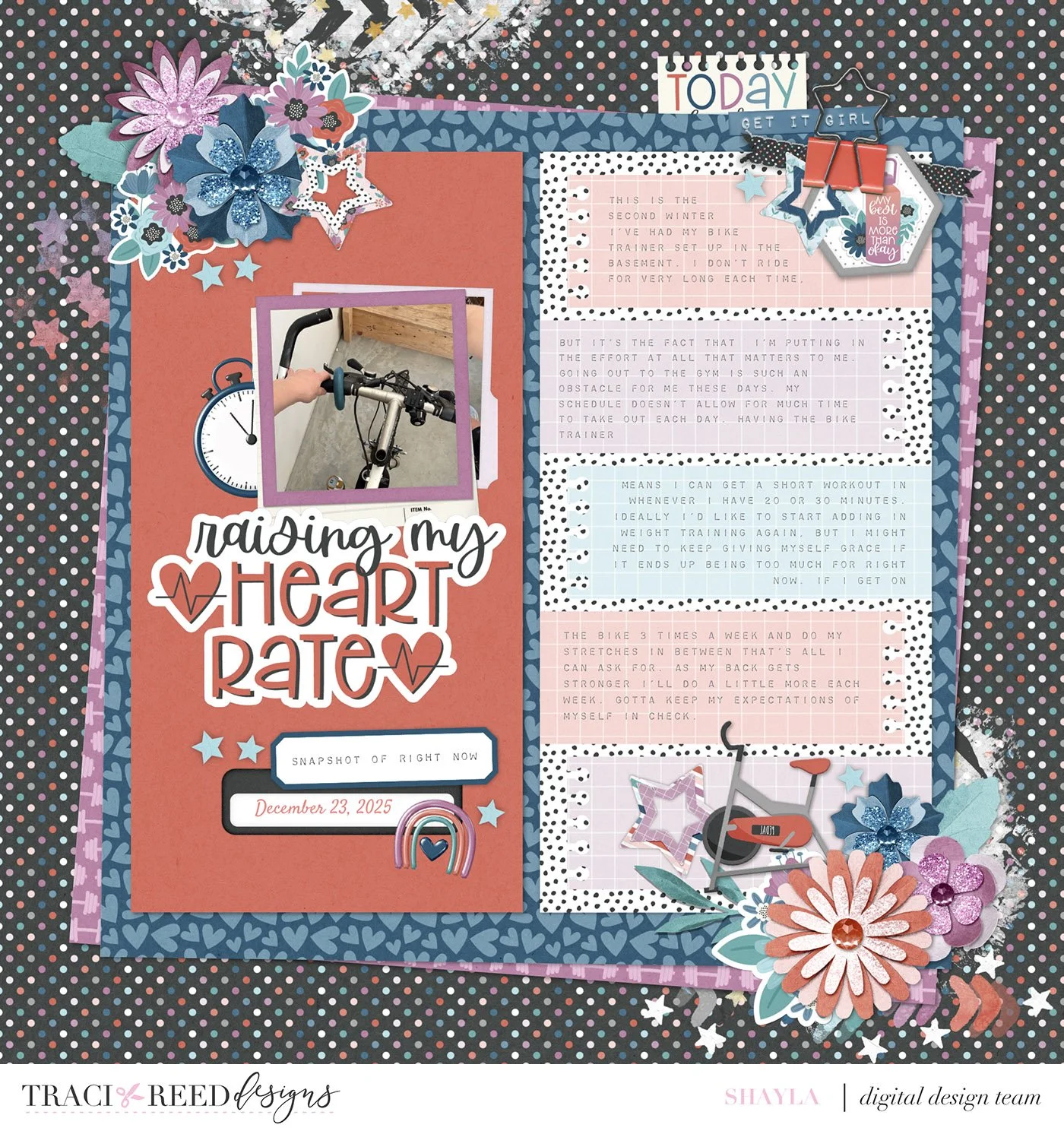 App Scrapping: Using the Studio App to Create a “Right Now” 12x12 Page with Shayla