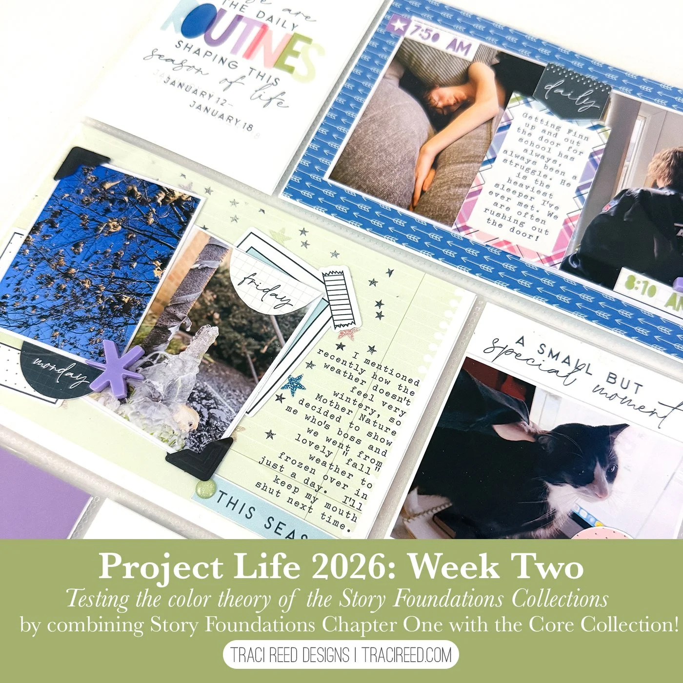 Project Life 2026 Week 2: Exploring Color Mixing with the Story Foundations Collections!
