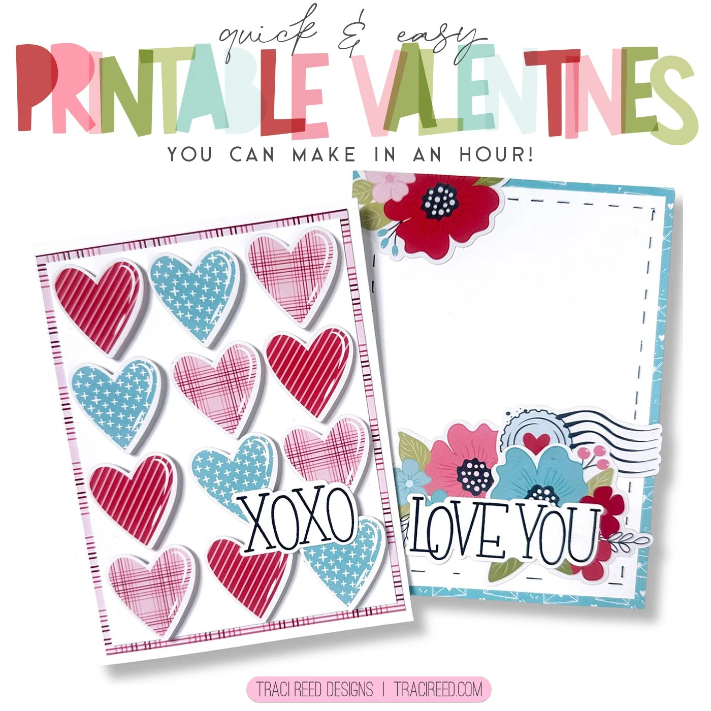 Creating Easy Printable Valentine’s Day Cards with Karidan!