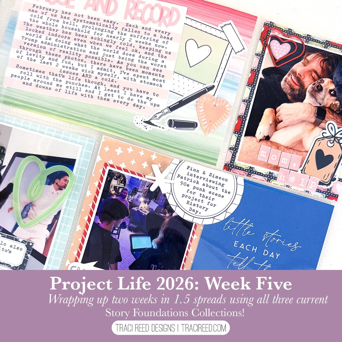 Project Life 2026 Week Five: Using The Story Foundations Core Kit, Routines and Faves together!