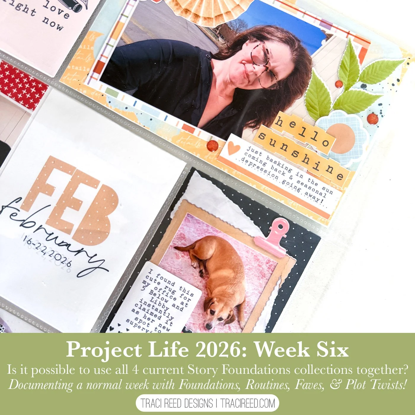 Project Life 2026 Week Six: Is it possible to use all 4 current Story Foundations Collection Together?