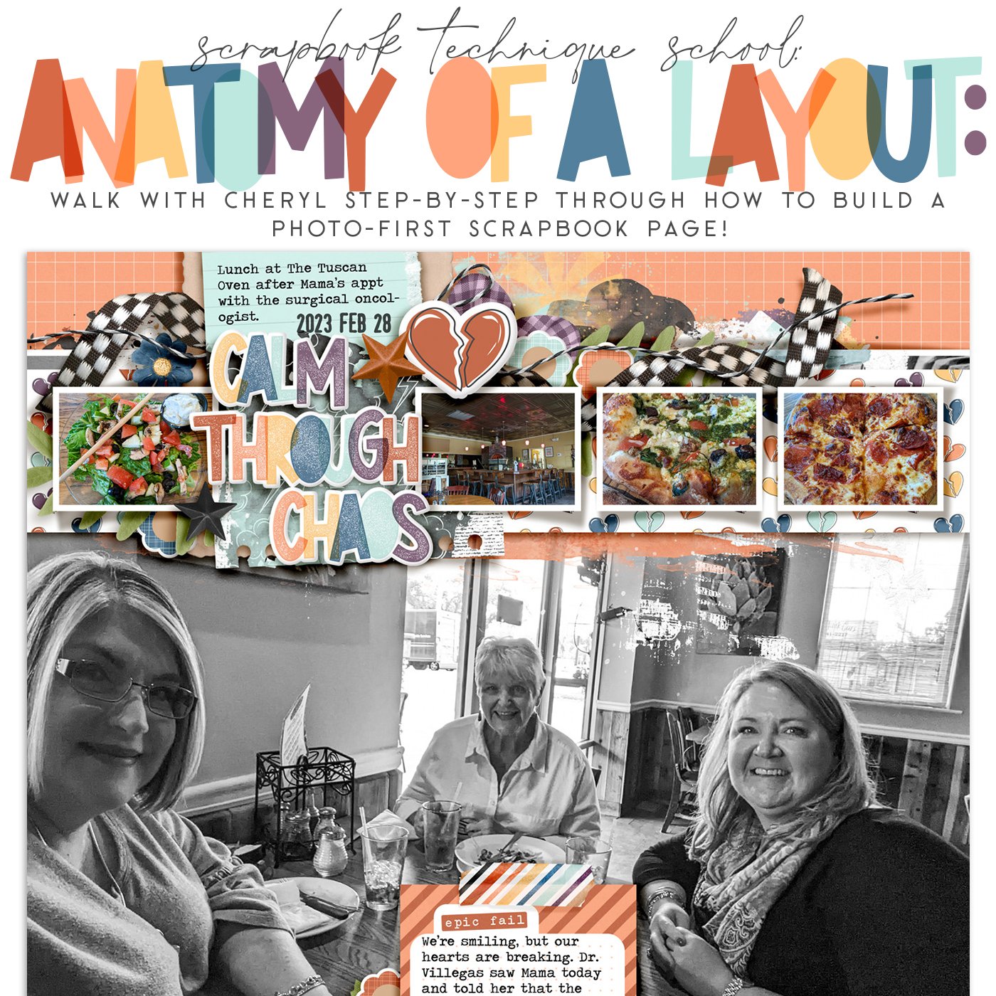 The Anatomy of a Scrapbook Page with Cheryl