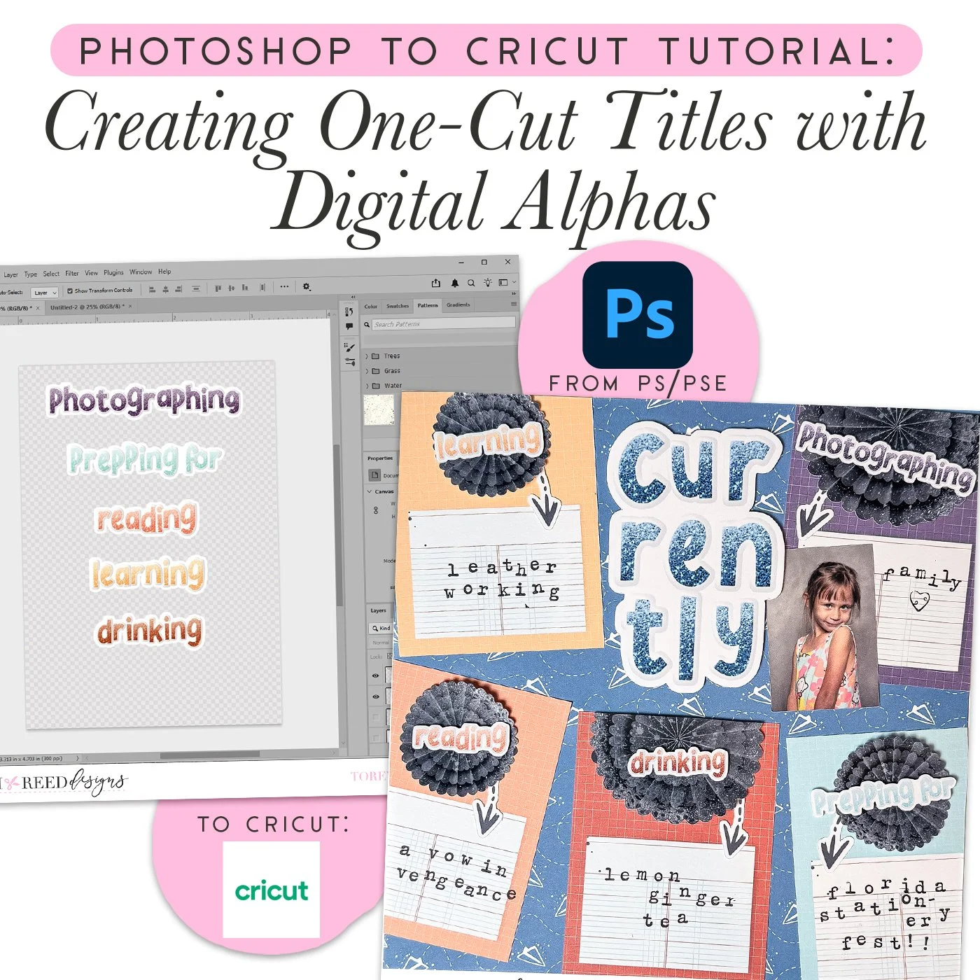 Tutorial: Easily Print and Cut Full Titles on your Cricut using Digital Alphas