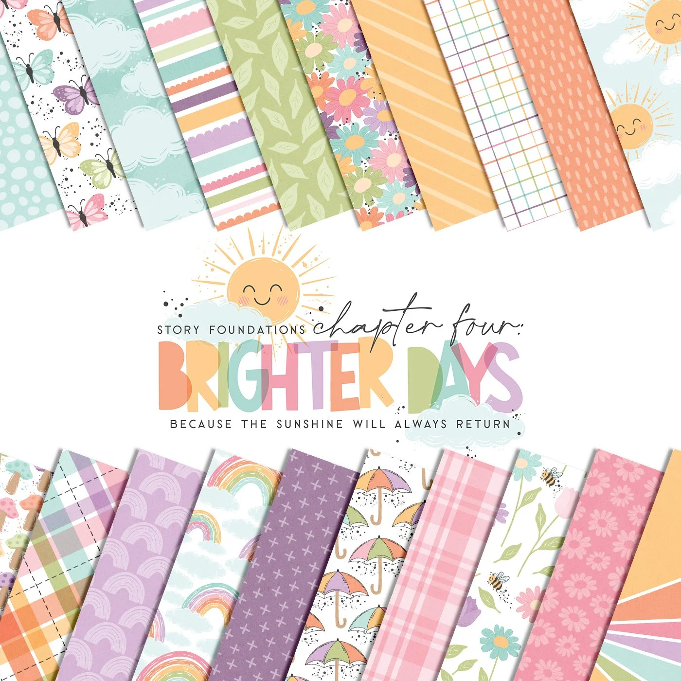 Introducing The Story Foundations: Brighter Days + Out &amp; About Digital and Printable Scrapbook Collections by Traci Reed