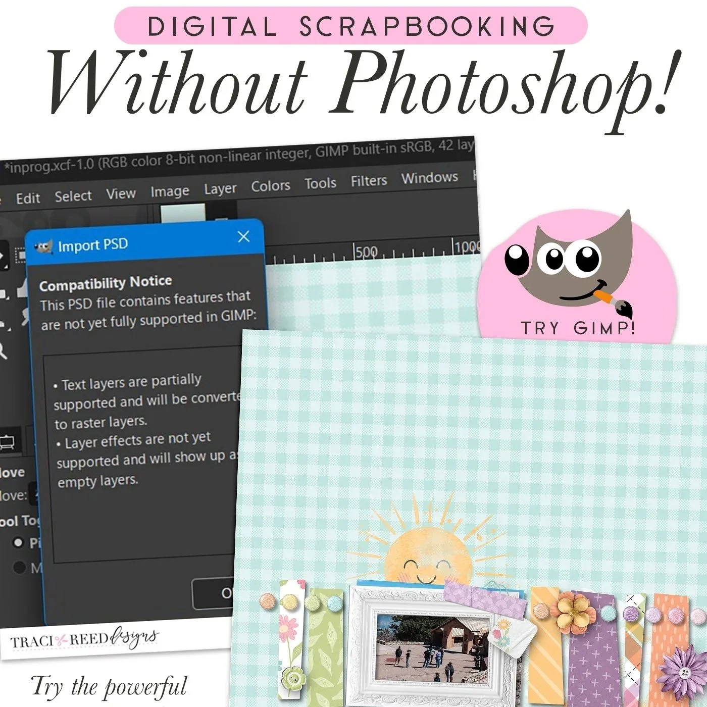 Tutorial: How to Clip Paper to Layer in GIMP 3 with Ophelia