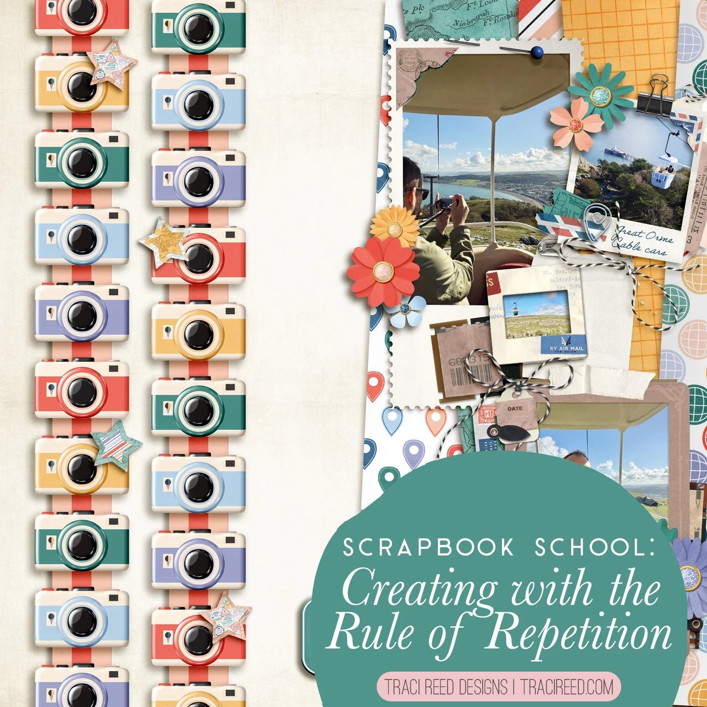 Scrapbook School: The Rule of Repetition with Hanna
