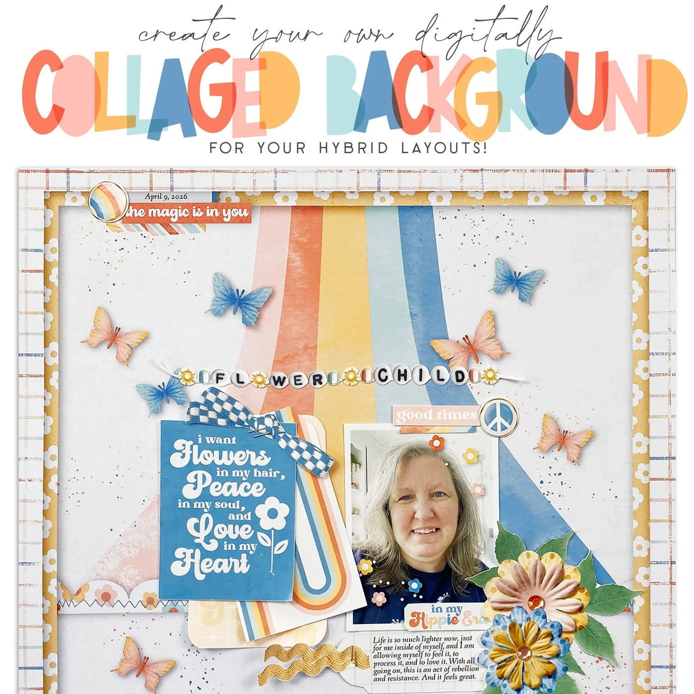 Digital to Paper: Tips for Creating Digital Collaged Backgrounds for your Paper Pages