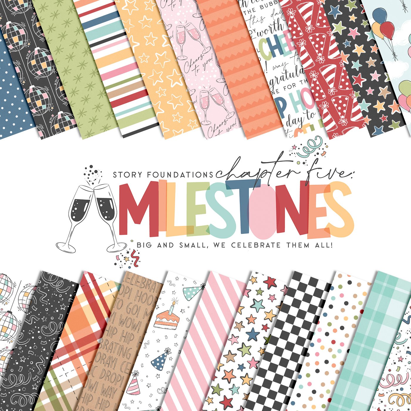 Introducing The Story Foundations: Milestones Digital and Printable Scrapbook Collection by Traci Reed