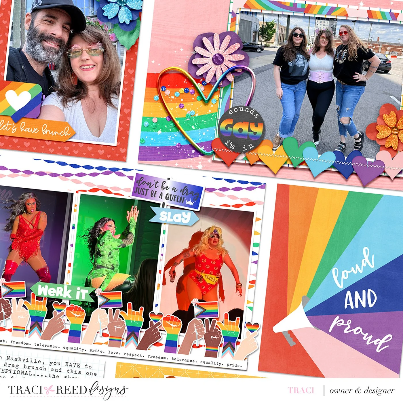 Don't Be A Drag, Just Be a Queen - Creating Themed Inserts for your Project Life Album