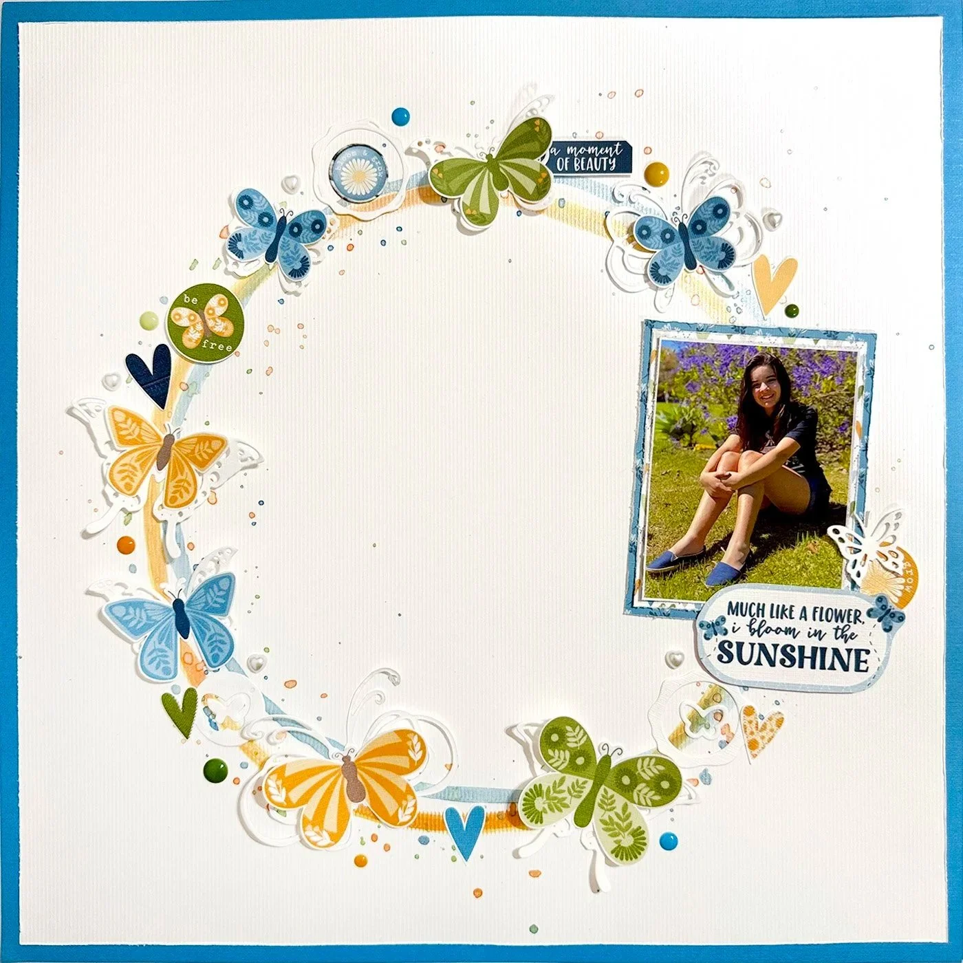 Watercolors + Butterflies = Wildflower Wreath Magic with Bruna