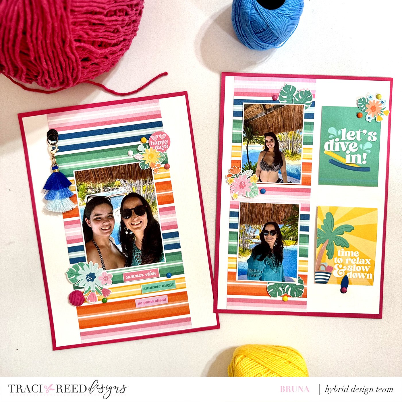 Creating an Interactive  Two Page Poolside Layout with Bruna!