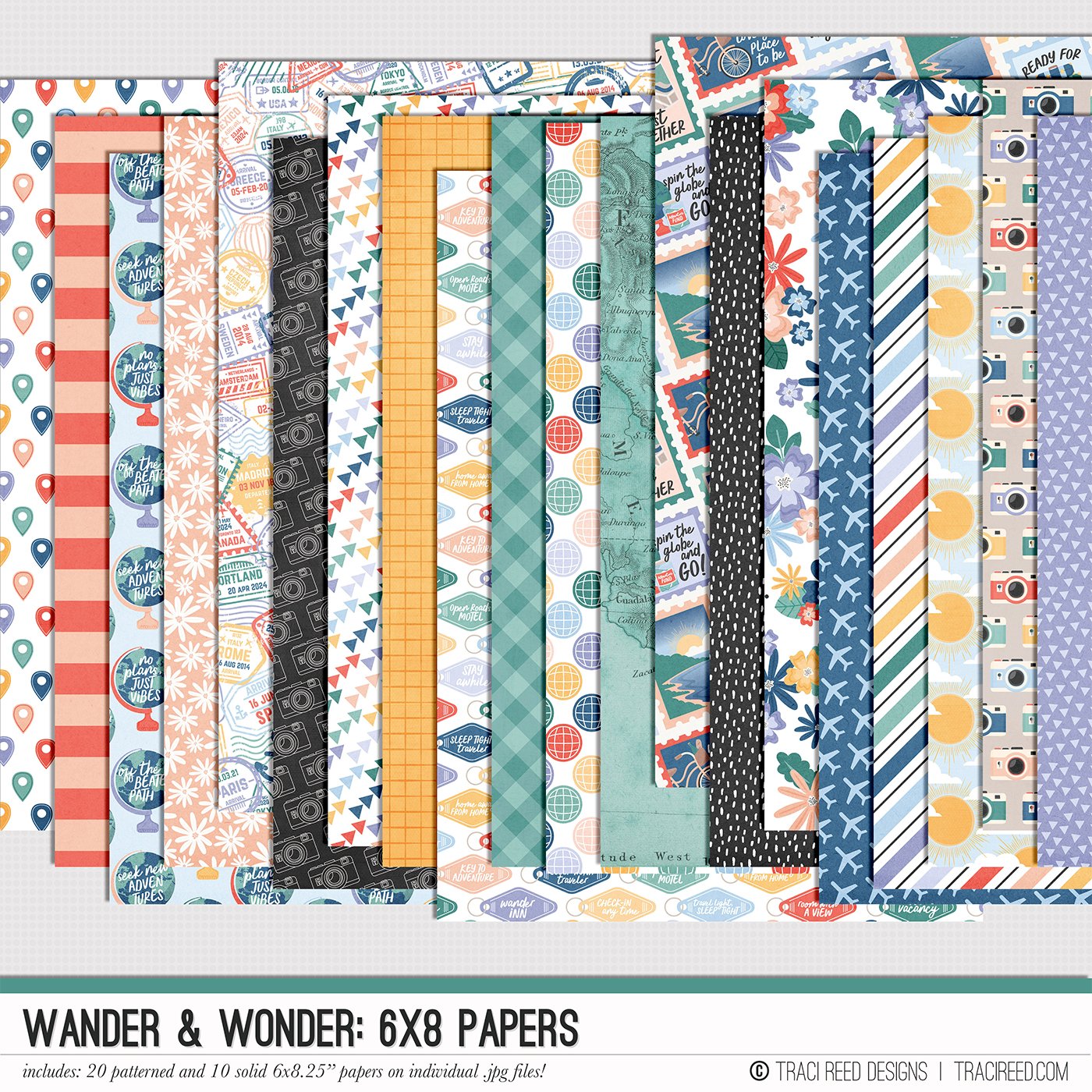 Wander & Wonder 6x8 Papers