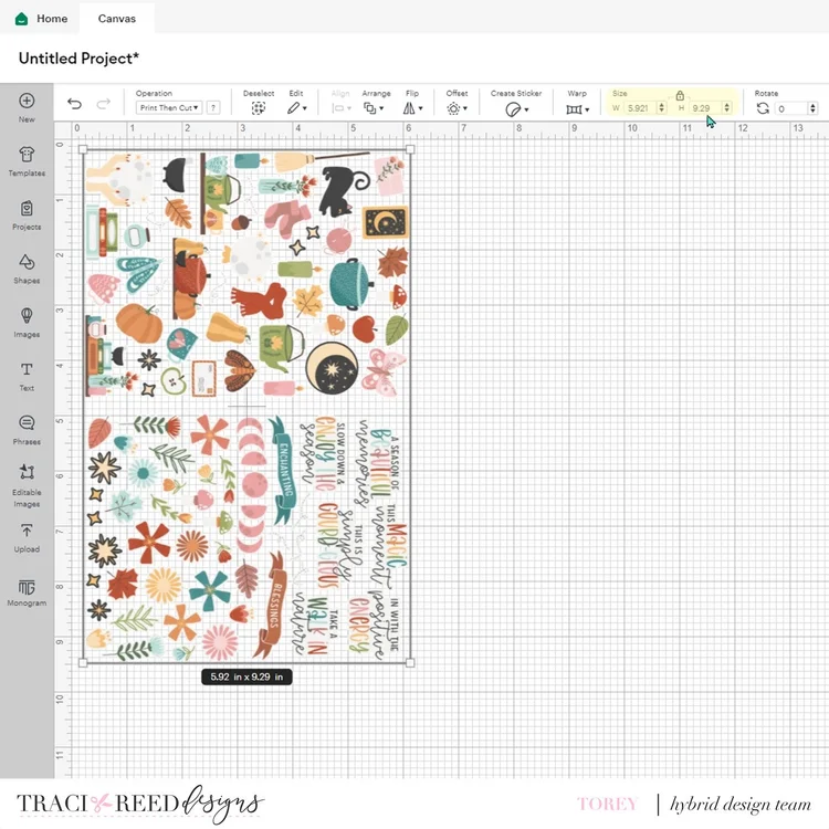Tutorial Making Kiss Cut Sticker Sheets Using A Cricut With Torey