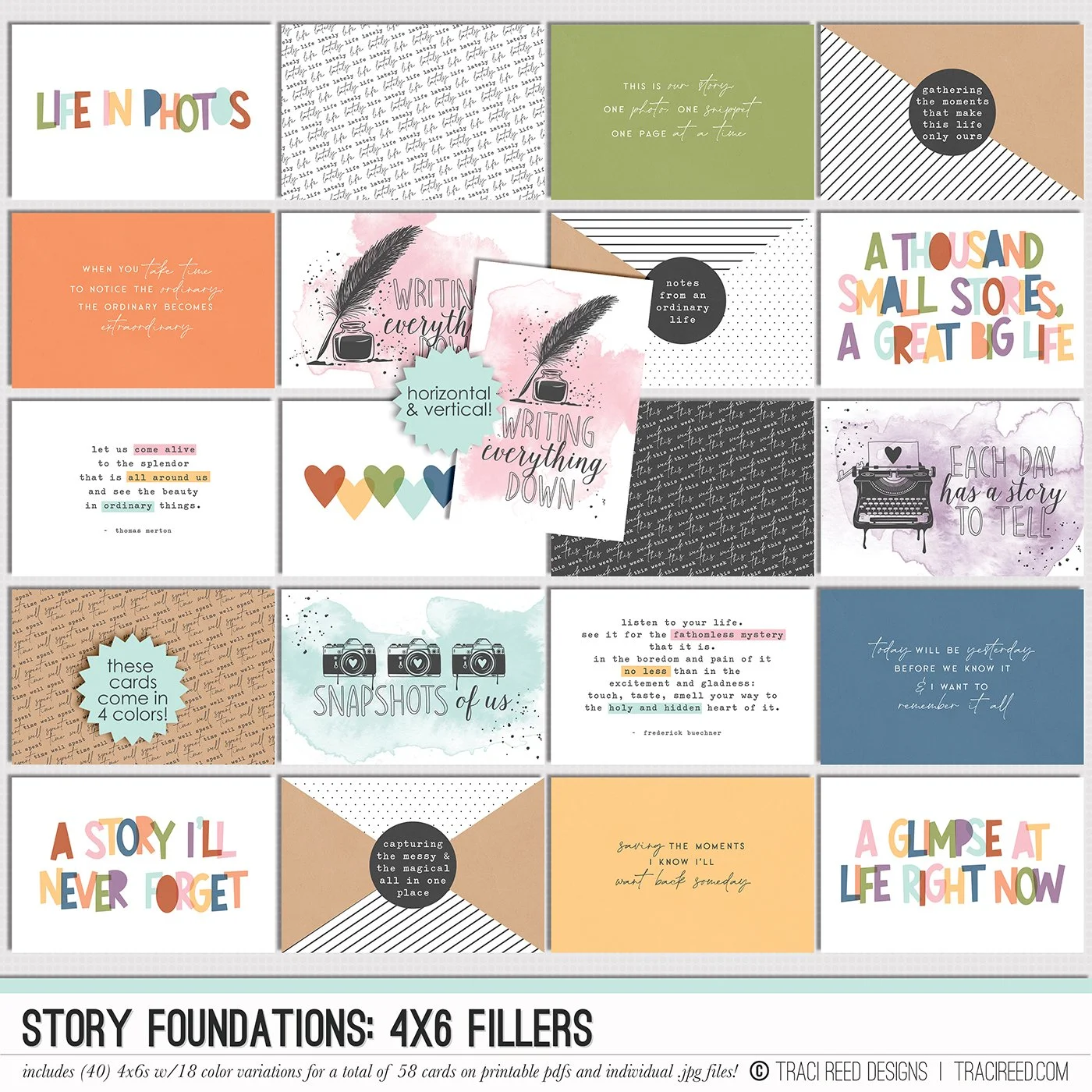 Story Foundations 4x6 Fillers