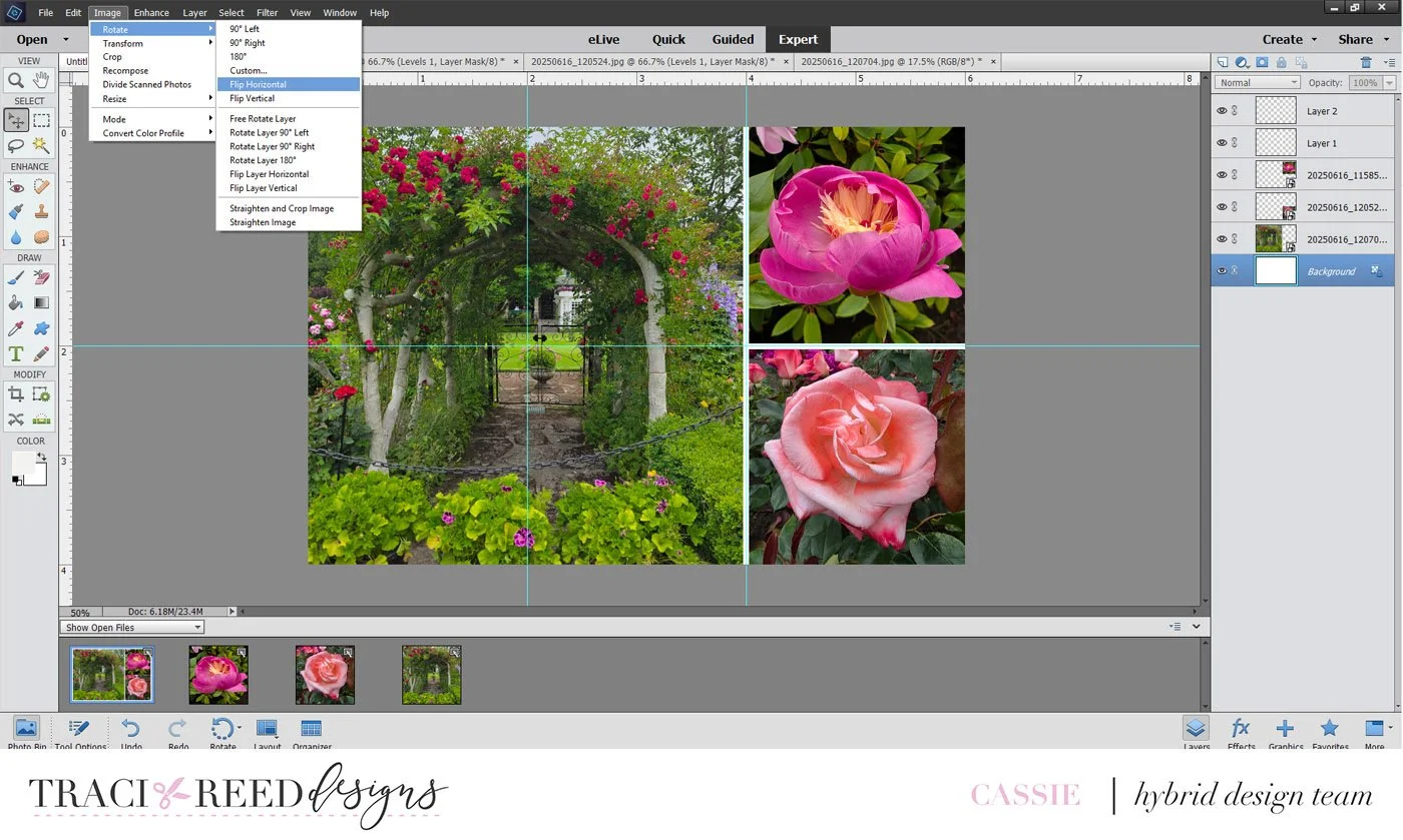 Photo Collage Example Using Photoshop Tutorial: Creating Photo Collages in Photoshop Elements with Cassie ...