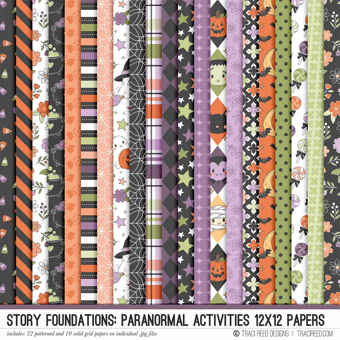 Story Foundations: Paranormal Activities 12x12 Papers
