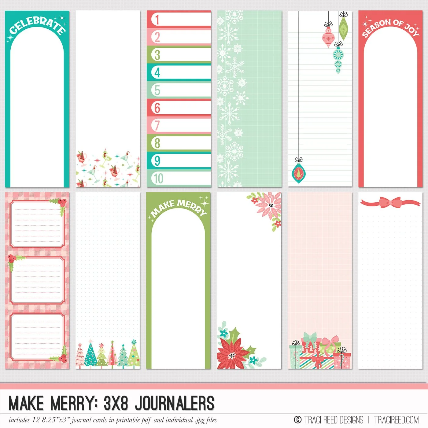 Make Merry 3x8 Journalers