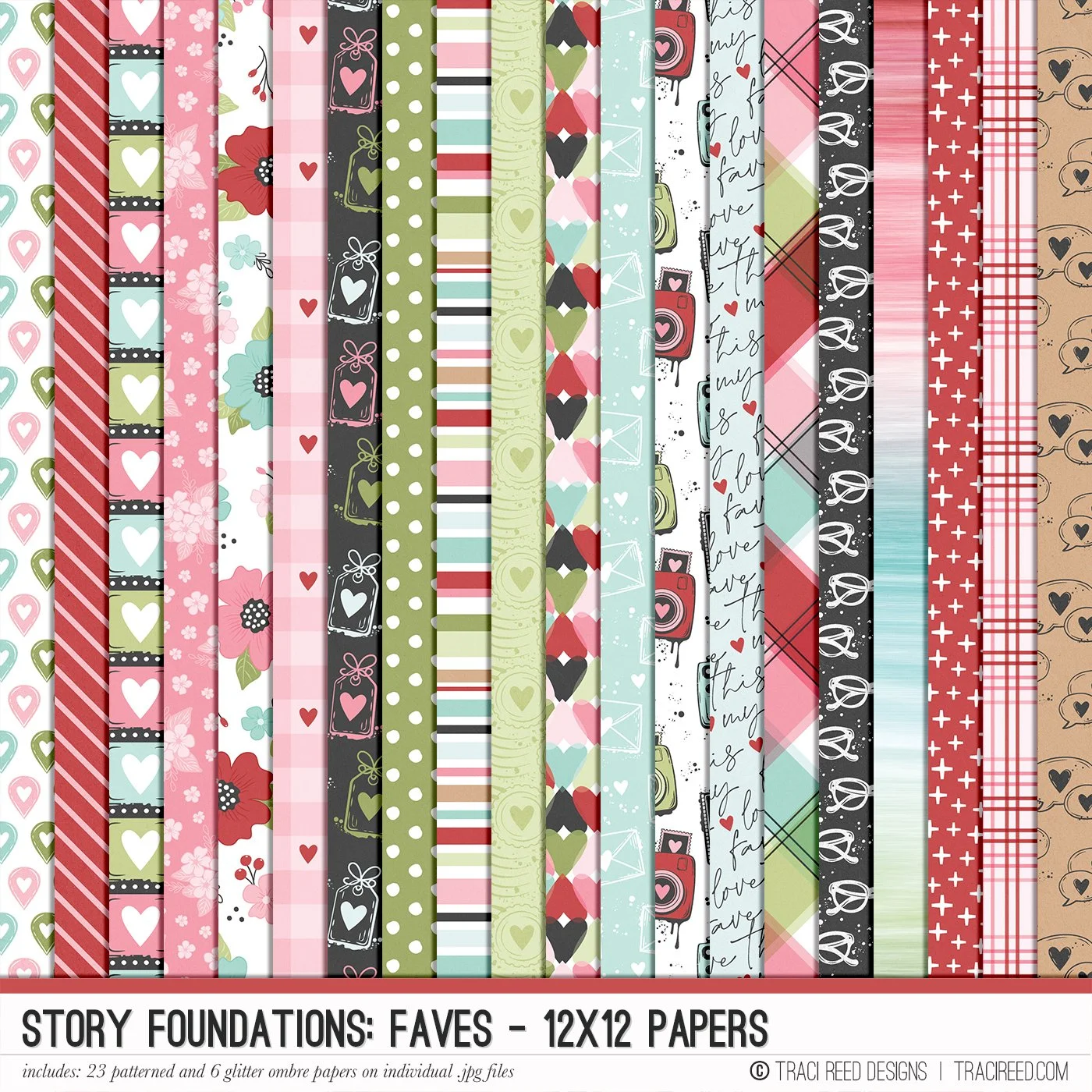 Story Foundations: Faves 12x12 Papers