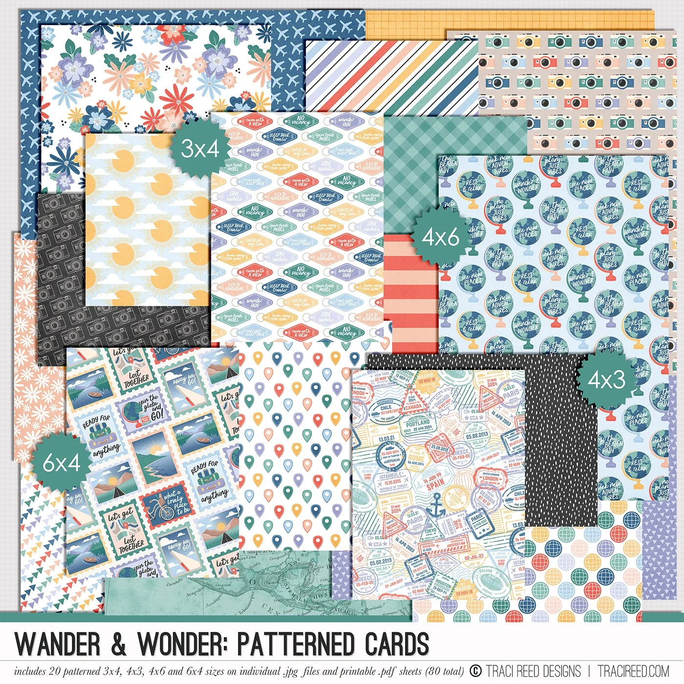 Wander & Wonder Patterned Cards
