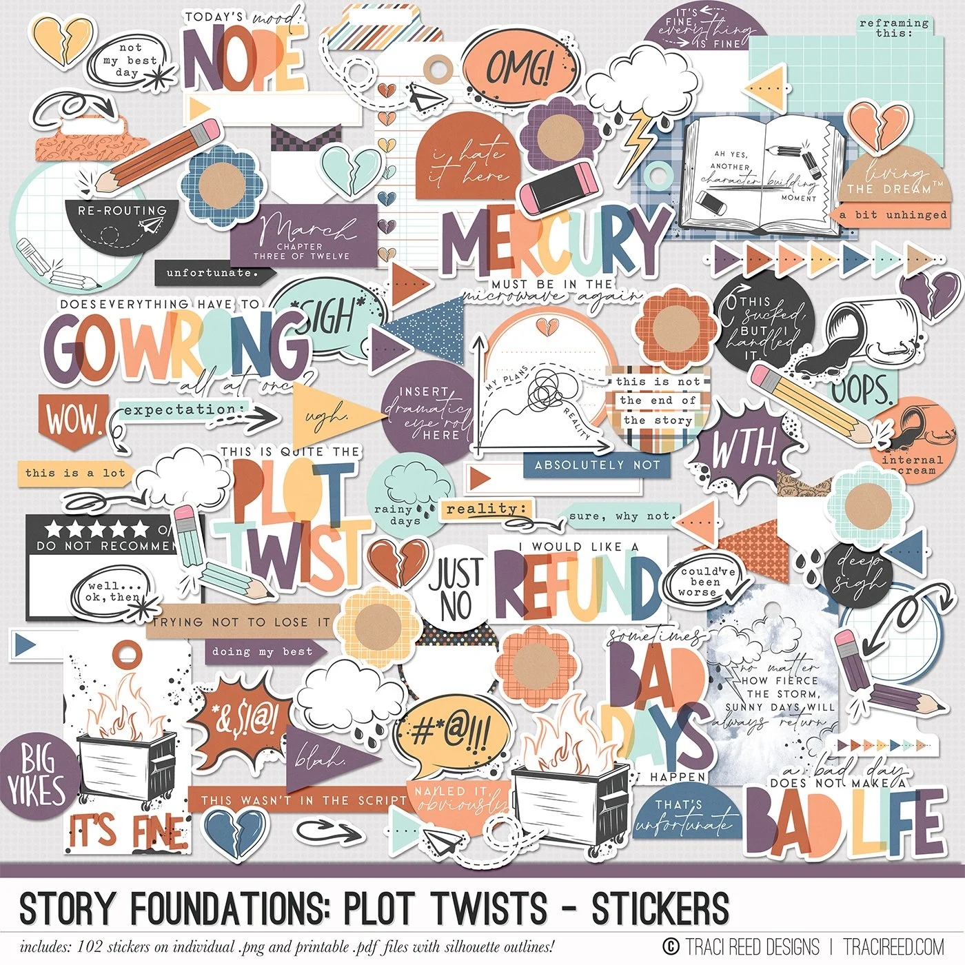 Story Foundations: Plot Twists Stickers