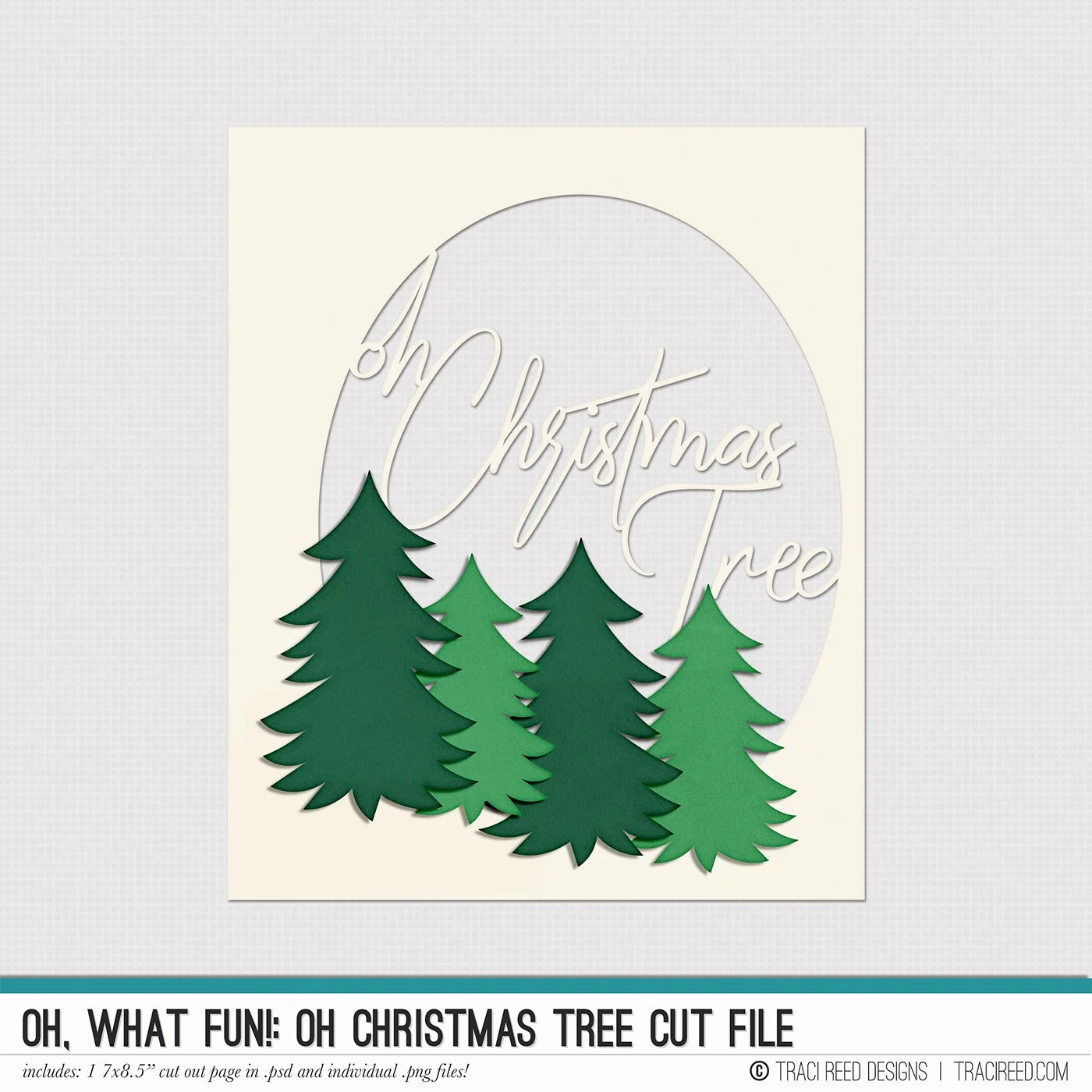 Oh, What Fun! Oh, Christmas Tree Cut File