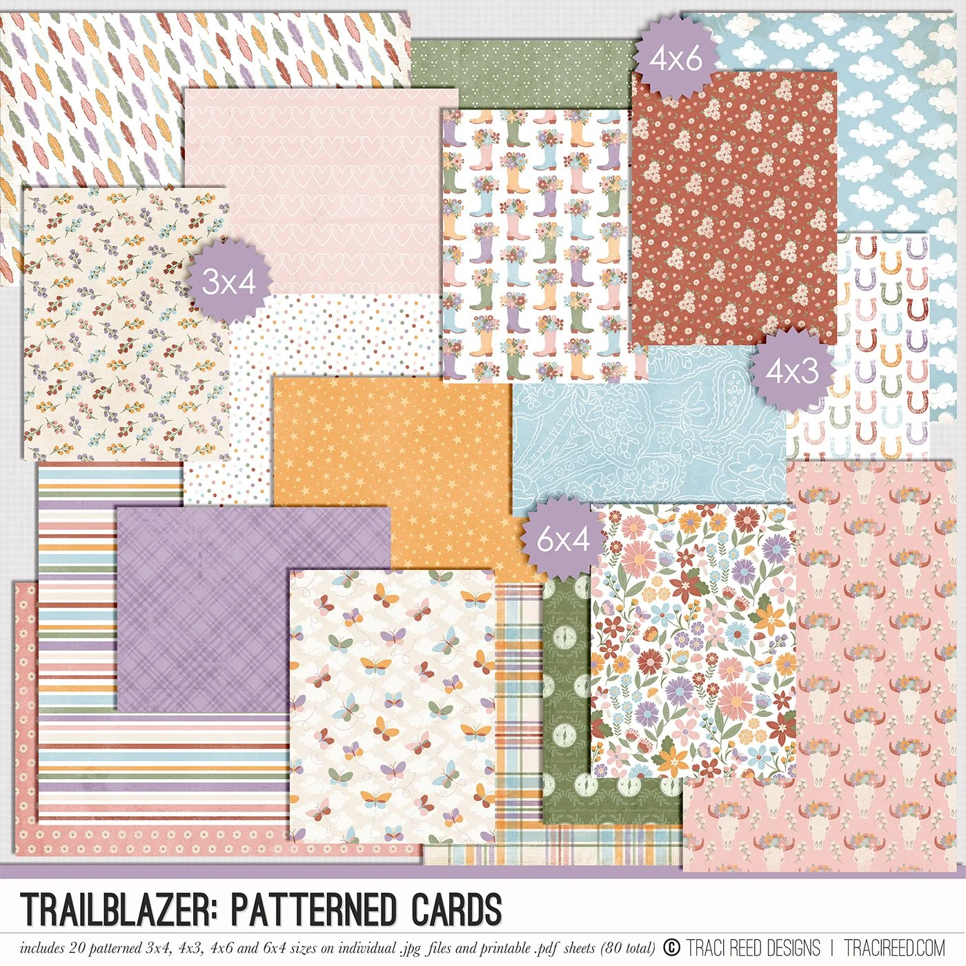 Trailblazer Patterned Cards