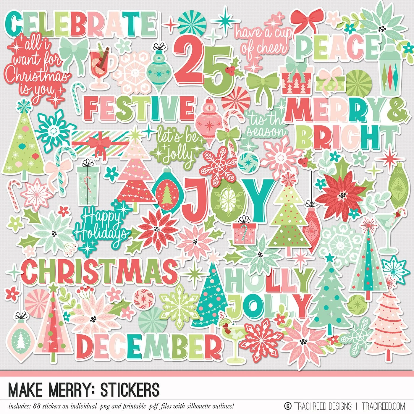 Make Merry Stickers