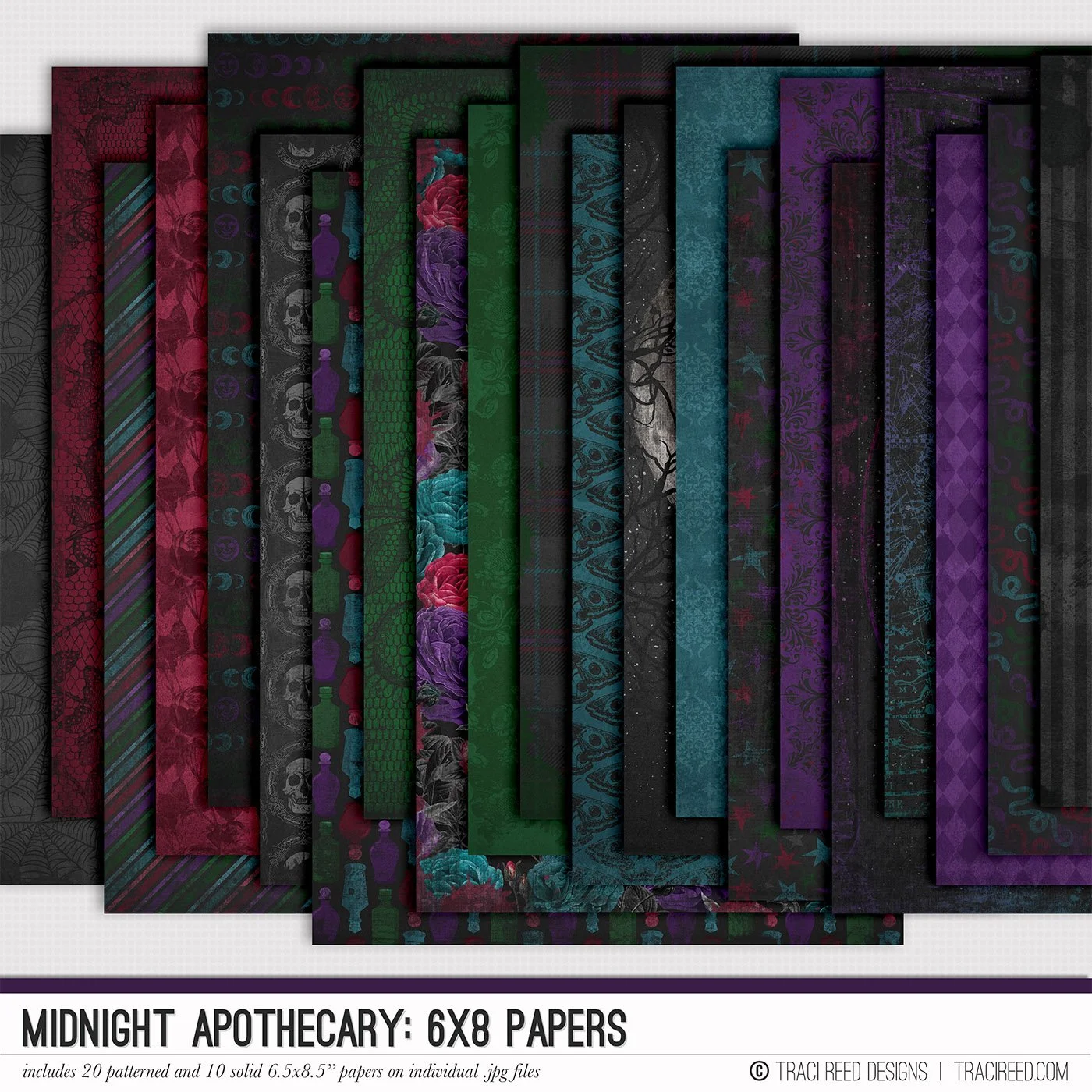 Midnight Apothecary 6x8 Papers